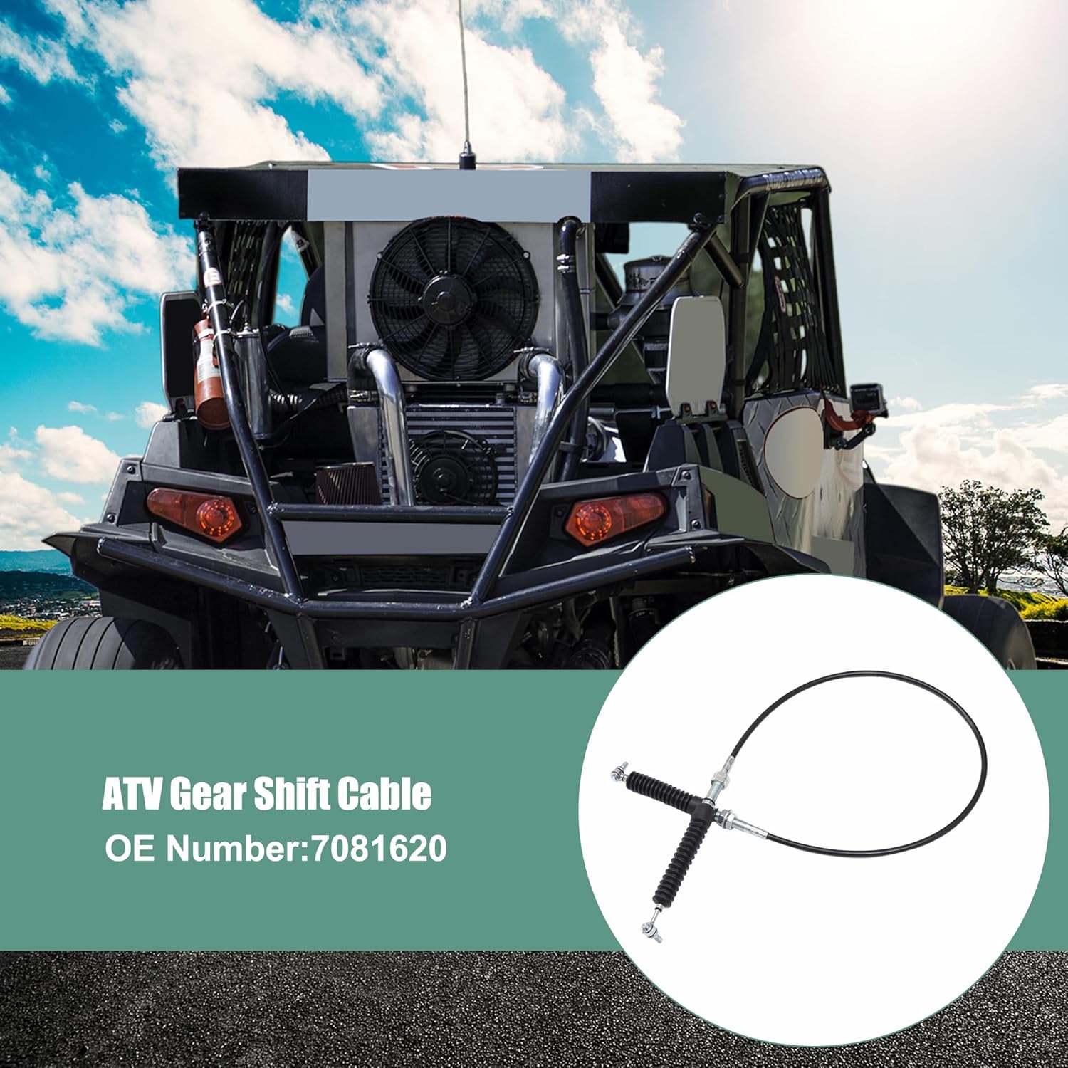 ACROPIX ATV Gear Shift Cable Fit for Polaris RZR 900 XP EFI 2011 2012 2013 No.7081620 - Pack of 1