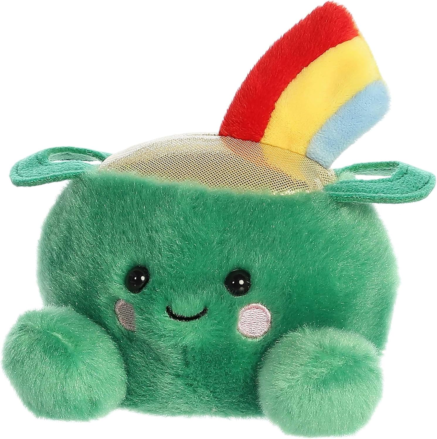 Aurora® Adorable Palm Pals™ Ciara Pot of Gold™ Stuffed Animal - Fun Collectible Plush for Kids and Adult Collectors - Perfect for Decorating Rooms and Birthday Gifts - Green 4.5 Inches