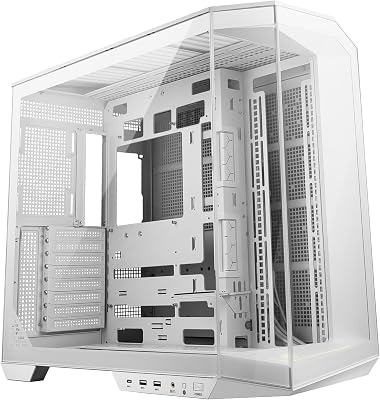 MSI mag PANO – Carcasa para PC ATX de 100 L PZ, Capacidad ATX, Soporte de instalación de GPU Vertical, Soporte de GPU, filtros de Polvo, Soporte de Almacenamiento oscilante, cámara Doble, USB 20 Gbps