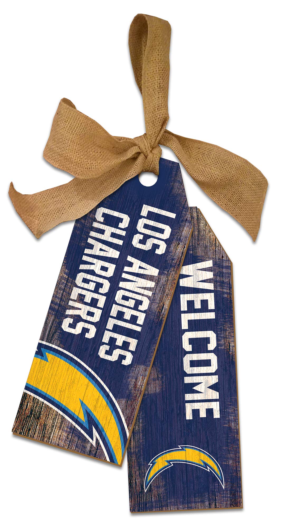 Fan Creations NFL San Diego Chargers Unisex Los Angeles Chargers Team Tags, Team Color, 12 inch