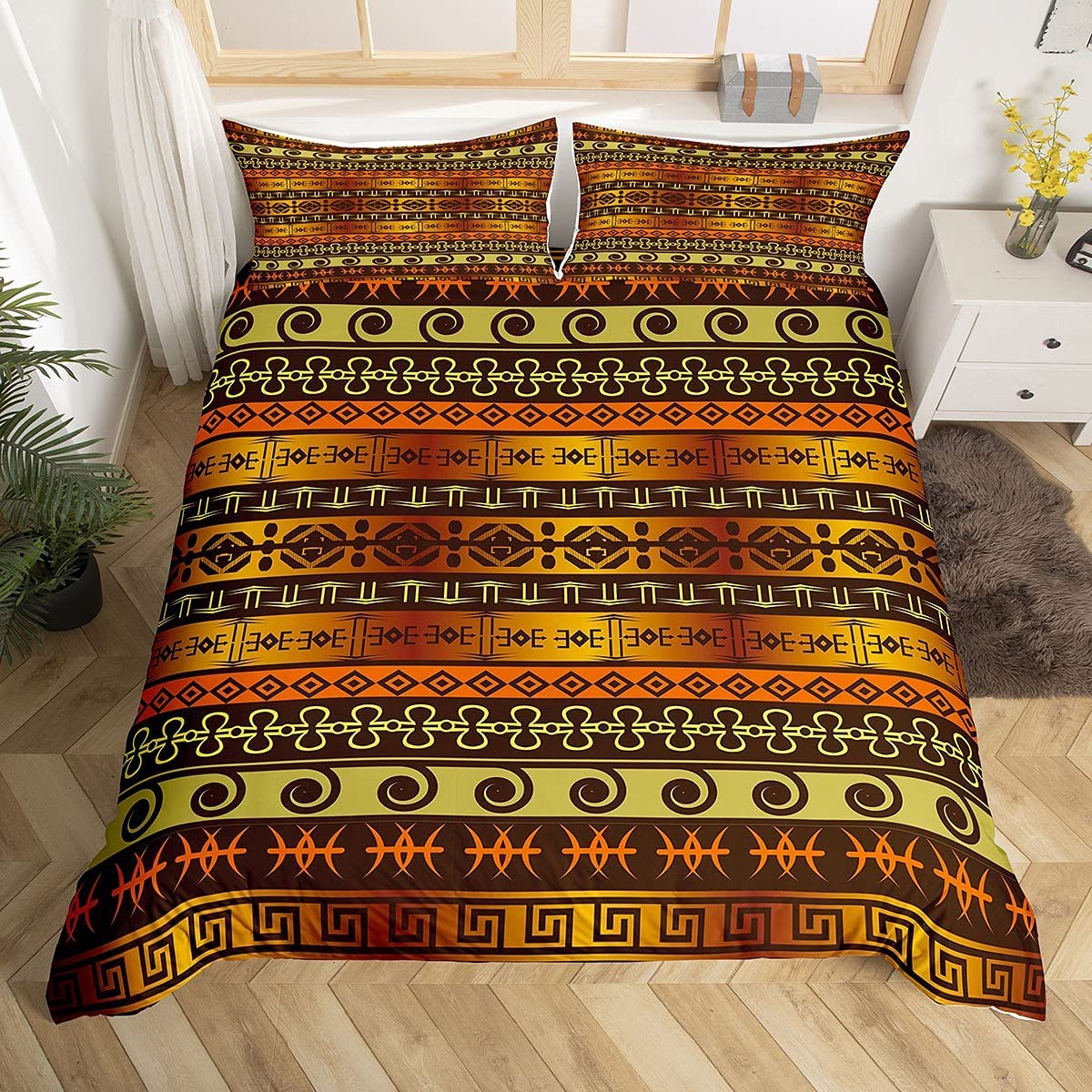 Housse de couette moderne Super King parure de lit élégante chic