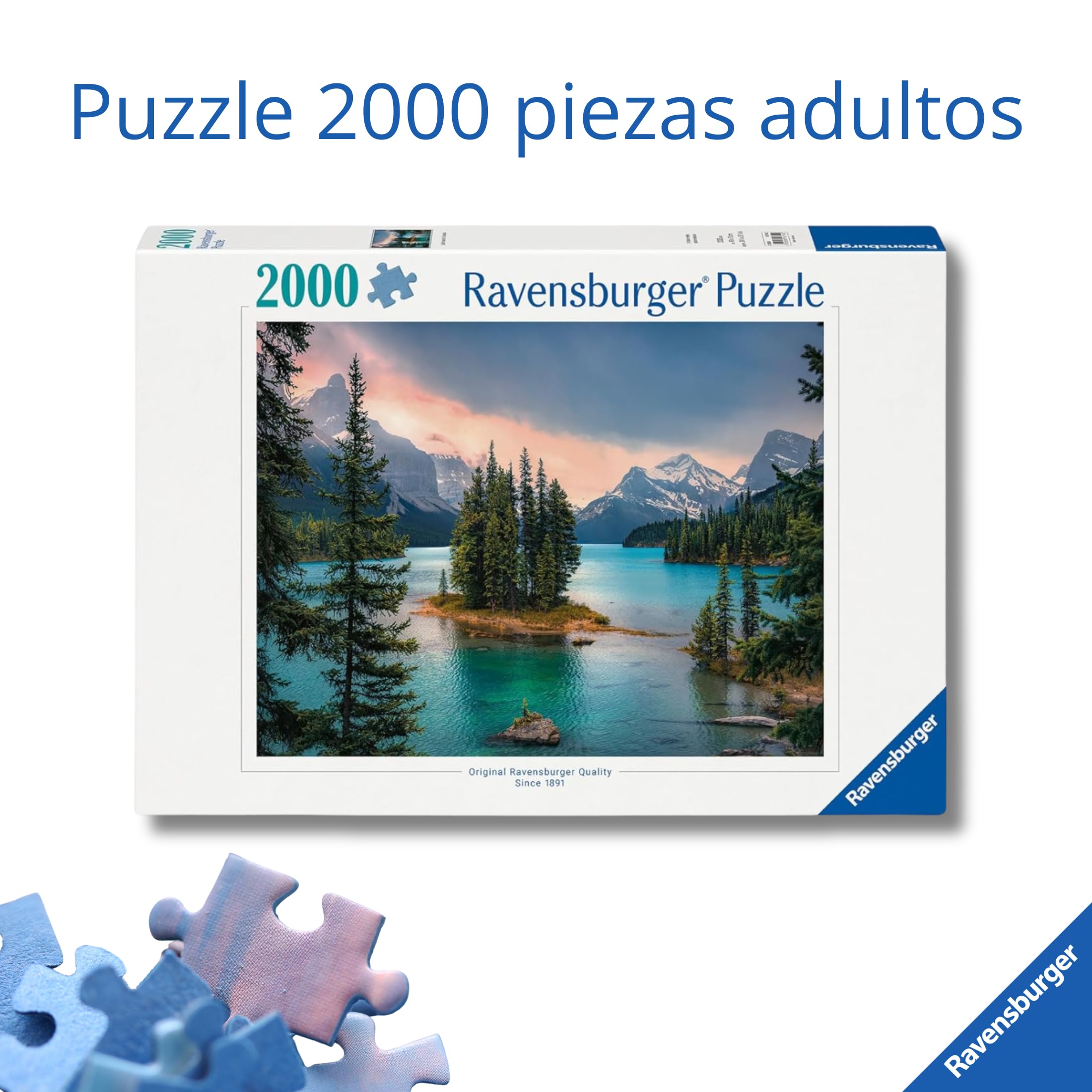 Ravensburger - Puzzle 2000 Piezas Spirit Island Canadá, Adultos 14+ 98x75 cm