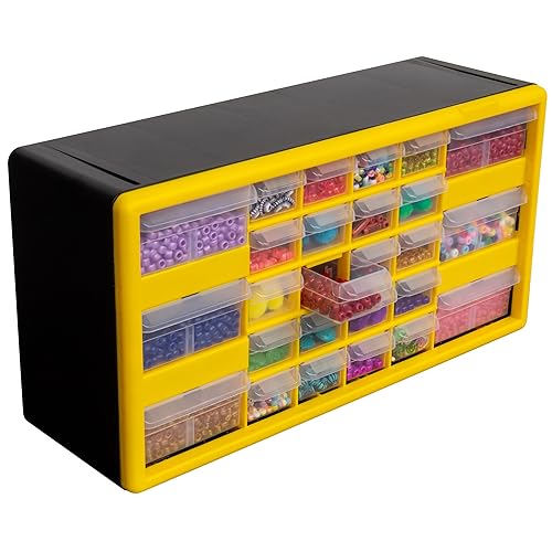 Miniatura 3 de Akro-Mils 10126 Gabinete de almacenamiento de piezas de plástico con 26 cajones, 20 pulgadas de ancho x 6 pulgadas de profundidad x 10 pulgadas de