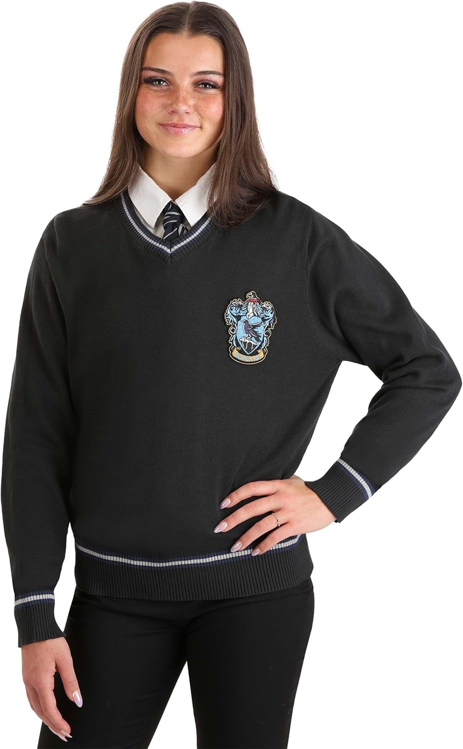 Adult Harry Potter House Themed Sweaters for Men & Women - Gryffindor, Slytherin, Hufflepuff & Ravenclaw Uniform