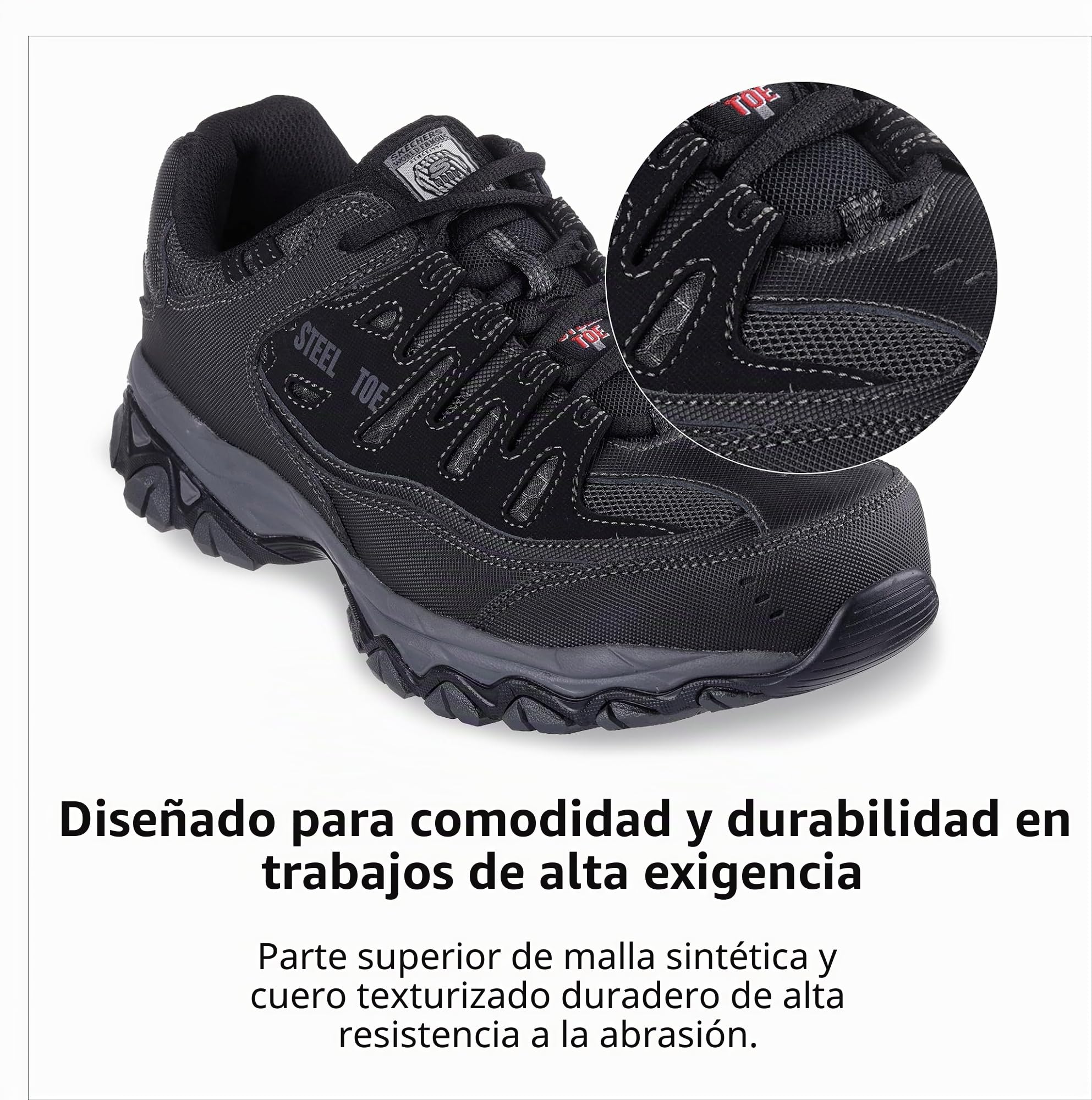 Skechers 77055w Zapato Industrial.Hombre
