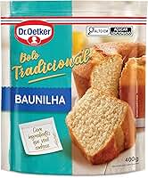 Dr. Oetker Bolo Tradicional Sabor Baunilha, Fácil Preparo, Mistura Pronta para Massa, Sobremesa Fofinha e Saborosa, 400g