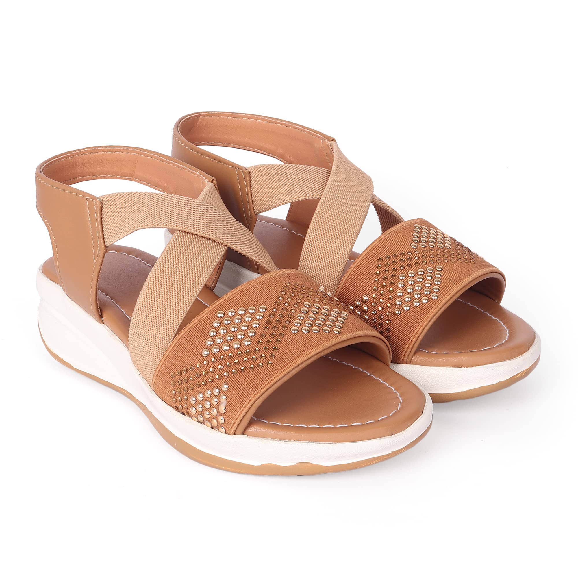SIYA Freeplay Brown Fashion Sandals for Girls/Kids, Casual footwear for age 2 to 10 years (B09VGHZ98Y) Amazon Price History, Amazon Price Tracker