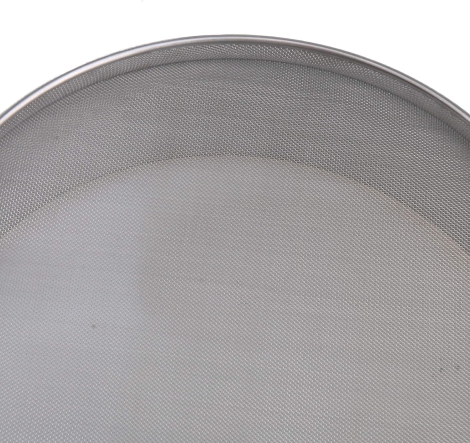 RDEXP Flour Sifter Flour Sieve Stainless Steel Round Sifter for Baking Powdering