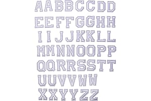 Embroidered Alphabet Letters for Sewing