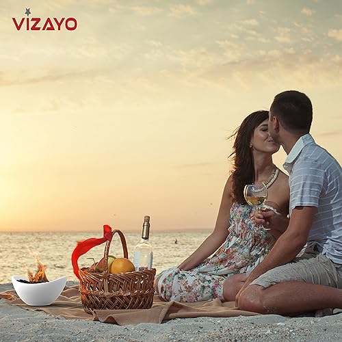 Miniatura 7 de Hoguera de mesa  11 x 5.3 pulgadas para interior y exterior  Utiliza latas de combustible de gel, bioetanol o alcohol isopropílico  Chimenea de mesa