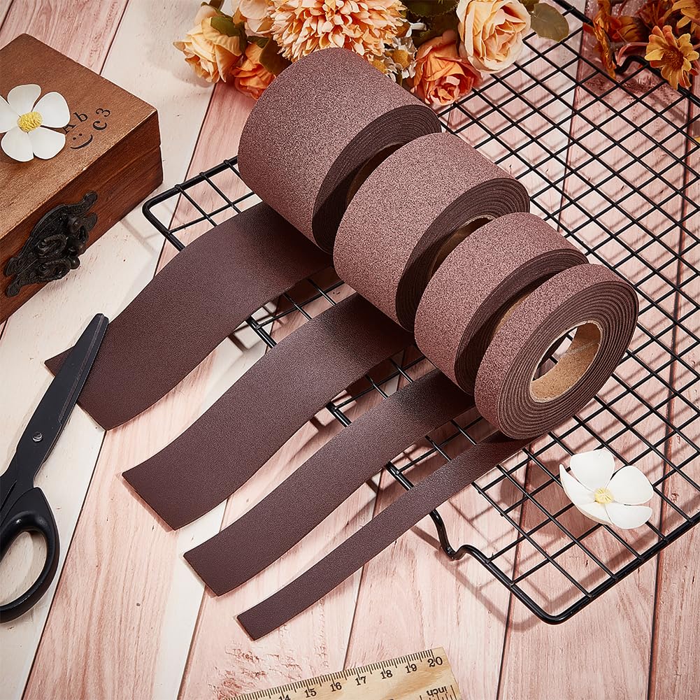 GORGECRAFT 25mm x 2m Lychee Grain Leather Strips Flat Leather Cord 1.7mm Thick Imitation Leather Strap Threads Rope for DIY Crafts Belt Furniture Handles Bracelets Jewelry Making - Image 4