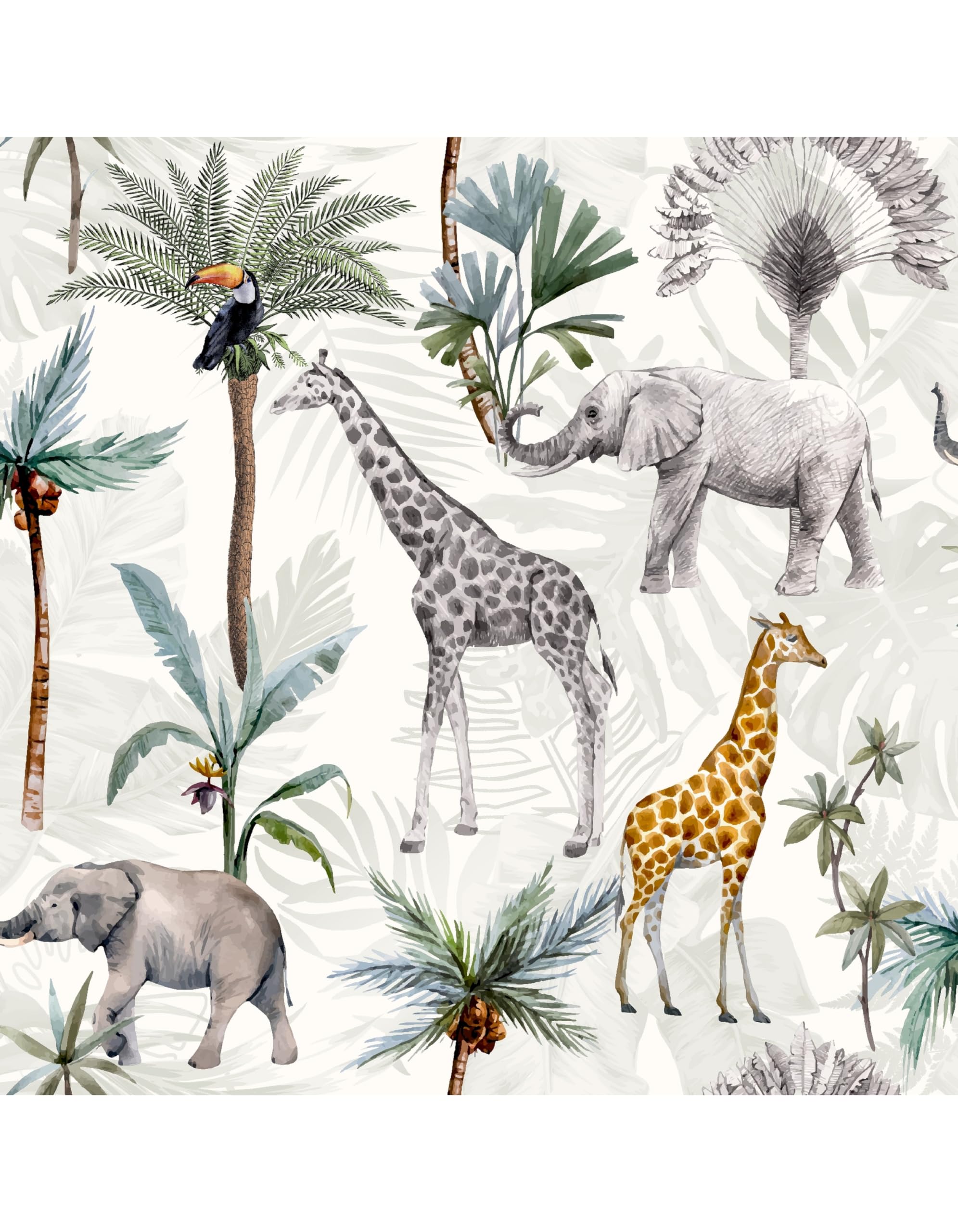 Arthouse Serengeti Animals Multicoloured Wallpaper 923709 — image 1