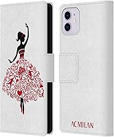 Vista 120 de Head Case Designs Funda de piel con licencia oficial de AC Milan Dream Big Children compatible con Apple iPhone 13 Mini