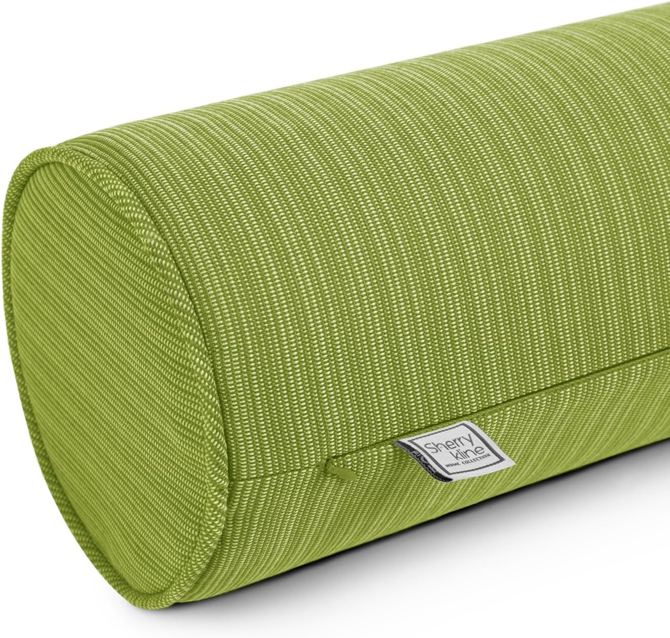 sherry kline island breeze indoor/outdoor corded neck bolster kiwi 6"x 18" set of 2 kiwi 6"x18"