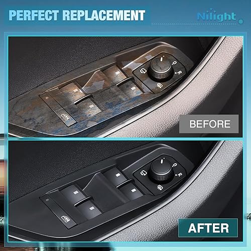 Miniatura 5 de Nilight Power Master Window Switch Compatible with 2007 2008 2009 2010 2011 2012 2013 Chevy Silverado 1500 2500HD 3500HD GMC Sierra Yukon 2009-2016