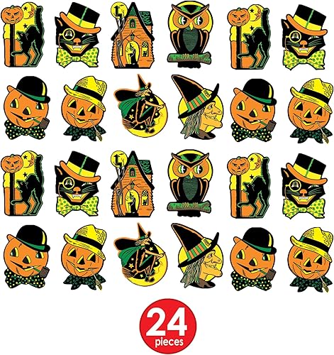 Miniatura 3 de Beistle Recortes de Halloween 24 piezas, 8.5-9.25 pulgadas, multicolor