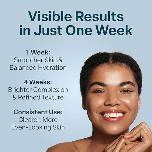 Miniatura 7 de Tónico de ácido glicólico – Solución tonificante profesional exfoliante antienvejecimiento para la cara con 10% AHA, hamamelis, proteína de arroz