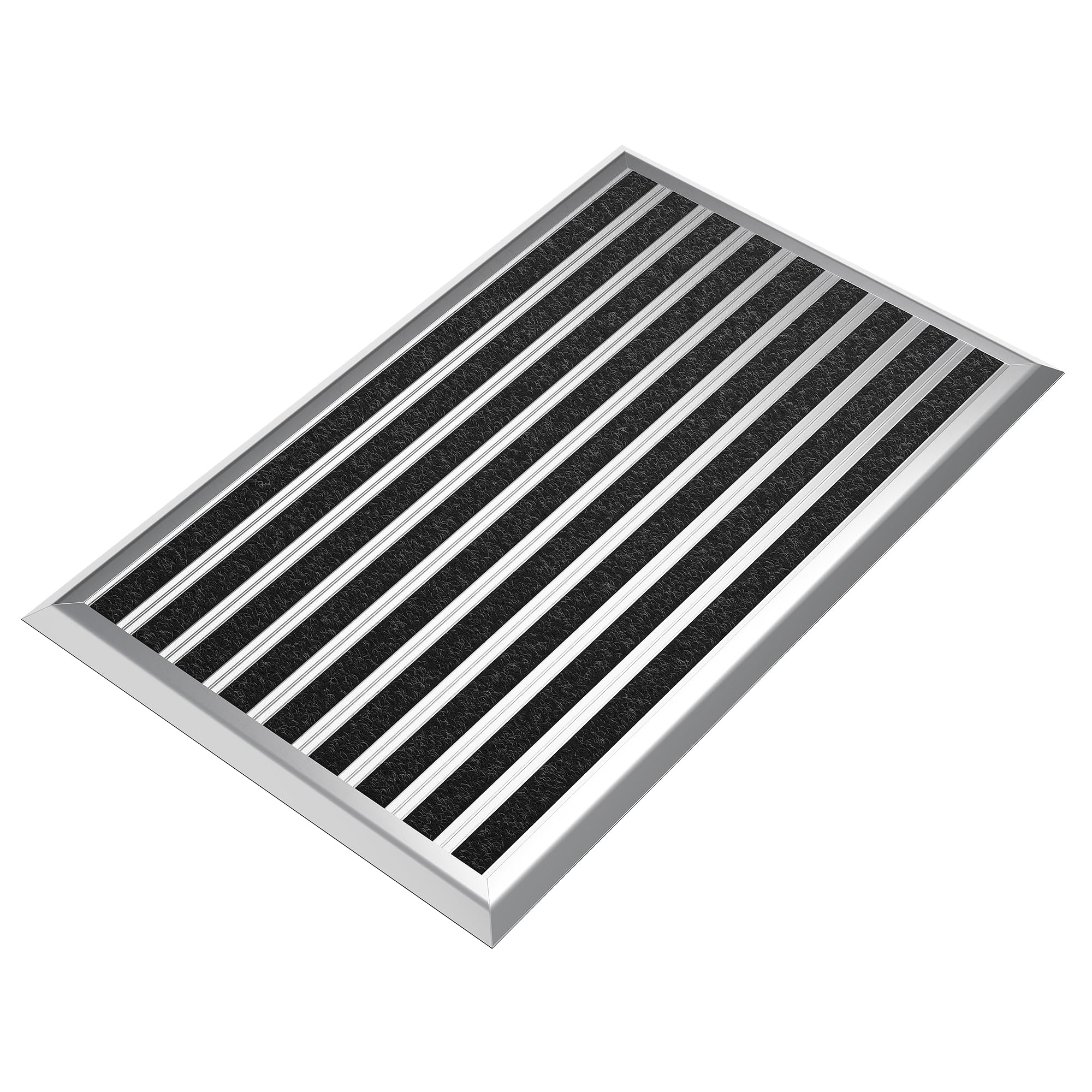 Fußmatte außen grau 80 x 50 cm, Aluminium Fußmatten, Fußabtreter außen, Schmutzfang Alu, Schmutzfangmatte Außenbereich, Fussmatte Aussenbereich, Türmatte außen, Fußabstreifer Hauseingang, Abtreter