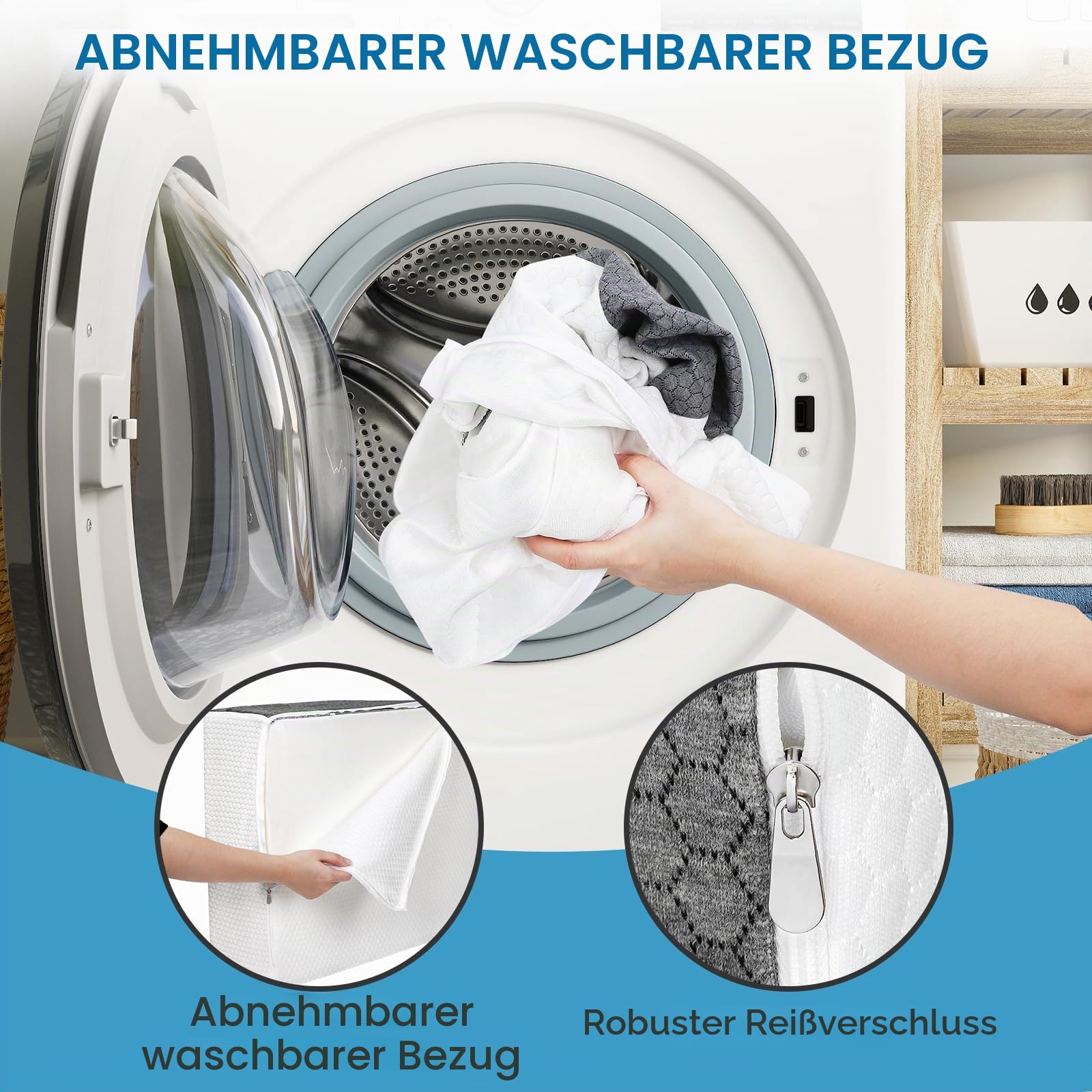 Alyvisun Venenkissen für Knie-, Hüft-, Rücken- und Nackenschmerzen 25D Schaumstoff Keilkissen zur Unterstützung von Post-Operationserholung, Schlaf, Ruhe und Blutzirkulation