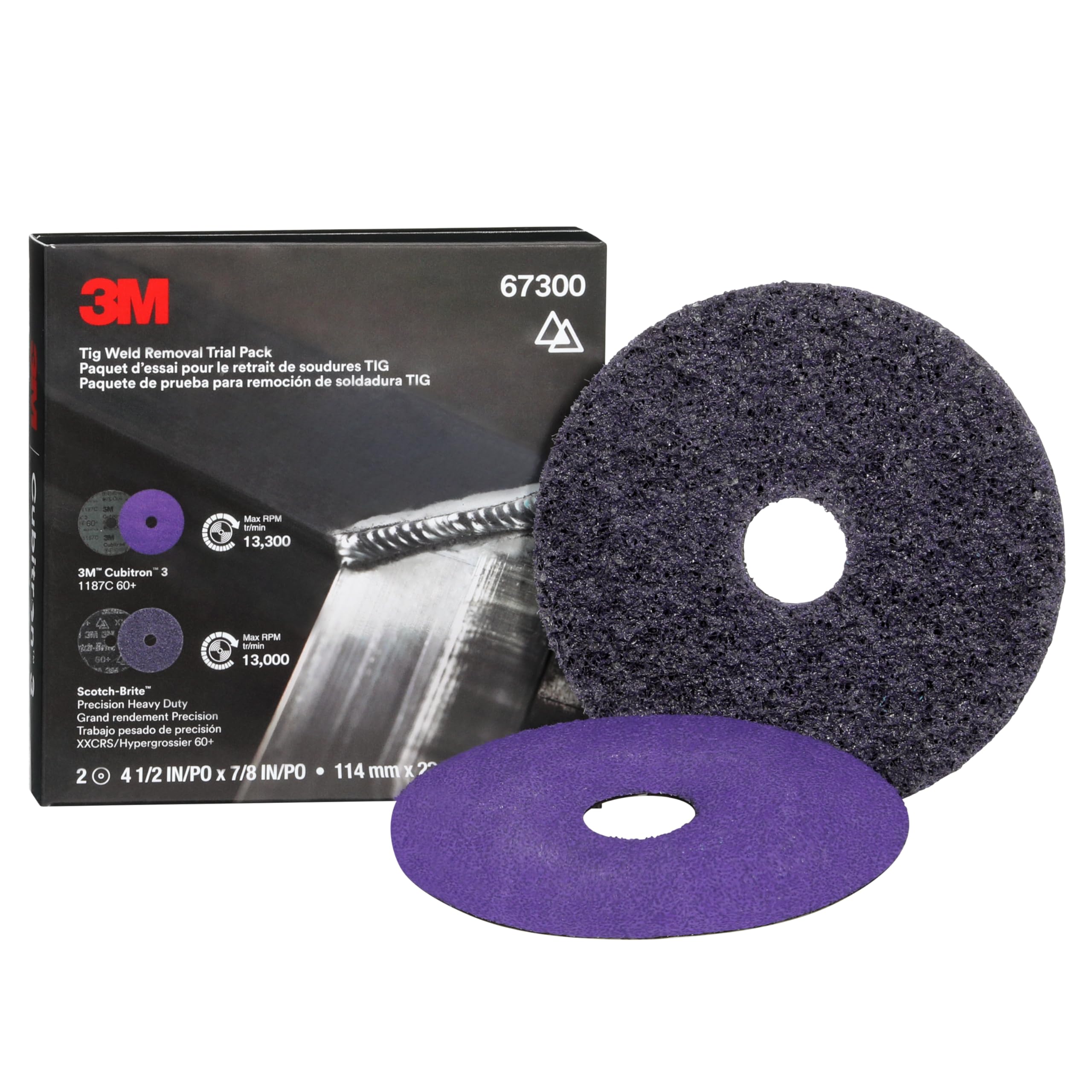 Lot d'essai de retrait de soudure 3M 1187C et HD-DH pour inox