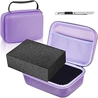 Vista 13 de Funda rígida de EVA con espuma personalizable de 7.1 x 4.7 x 3.1 pulgadas, funda protectora de transporte de EVA a prueba de golpes para exteriores