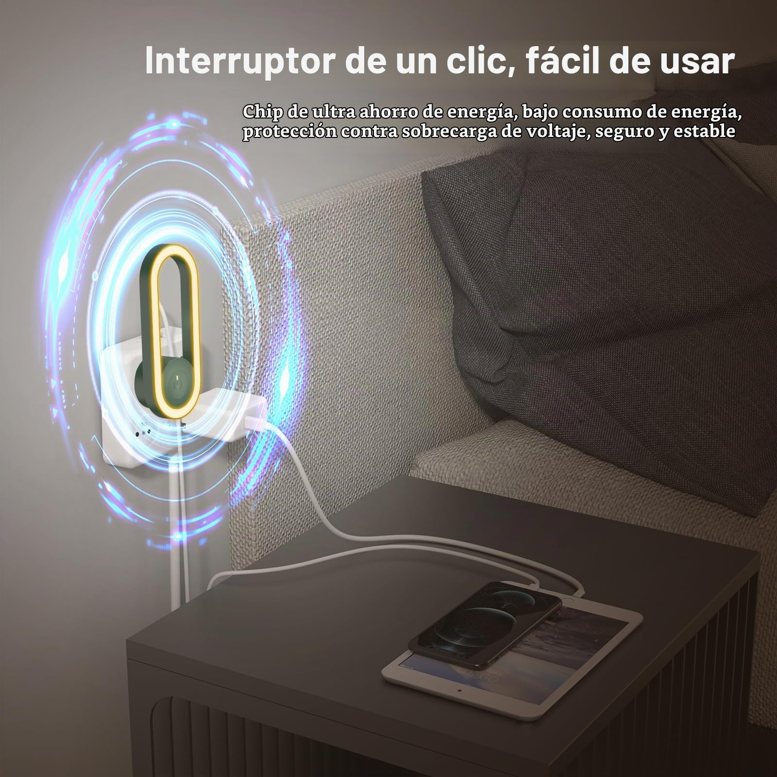 Repelente Ultrasónico de Plagas, 4 Paquetes Electrónico Repelente Mosquitos Control de Plagas, Repelente Ultrasónico Anti Mosquitos para Interiores, Insectos, Moscas, Cucarachas, Arañas, Roedores
