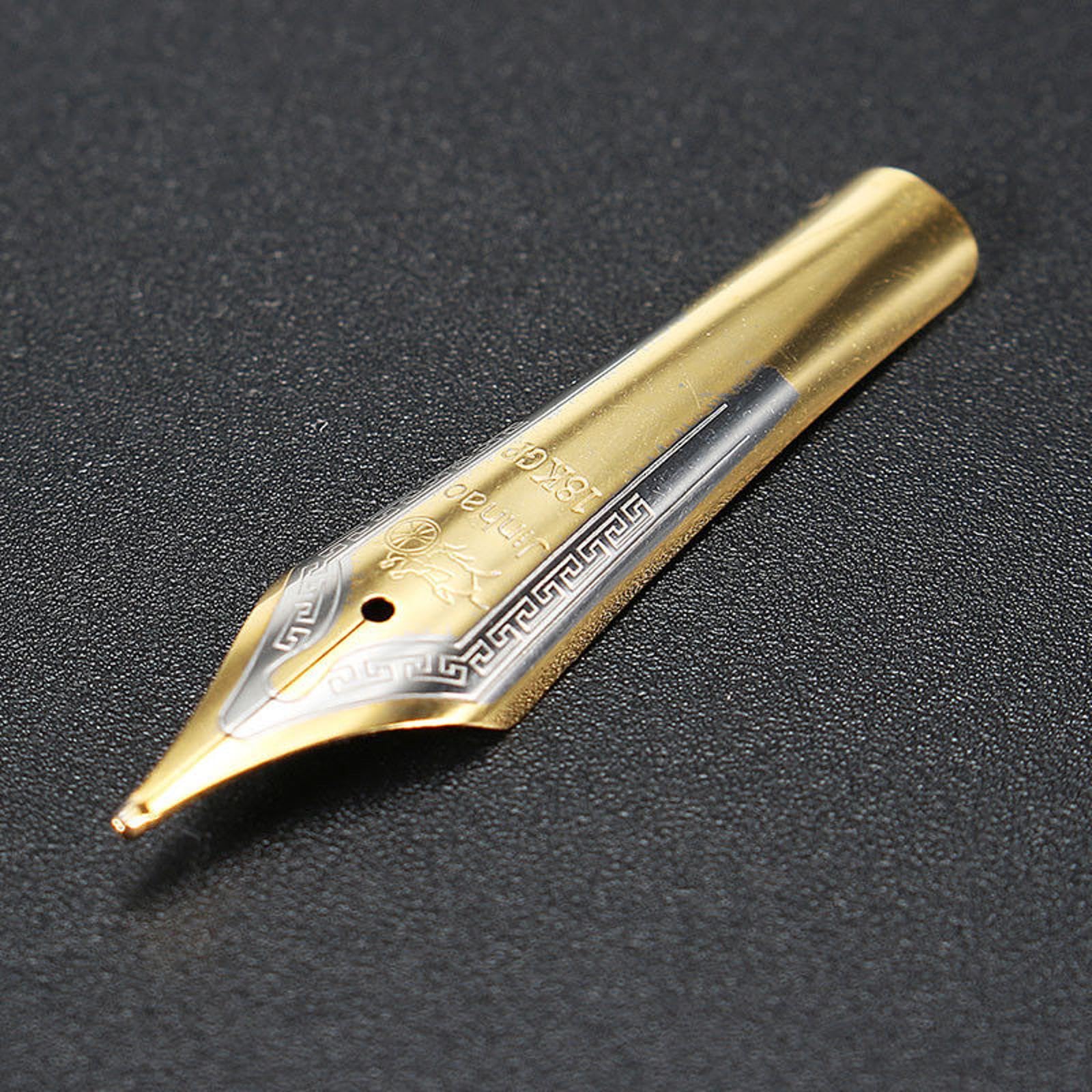 Amazon | 5x万年筆ゴールドペン先、0.5mmミディアムファインペン先