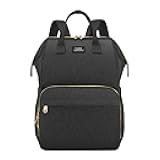 CURMIO Breast Pump Bag Backpack Compatible for Spectra S1, S2, Medela, Pumping Tote with Compartment for Cooler Bag, with Padded Laptop Sleeve for Working Moms, Black