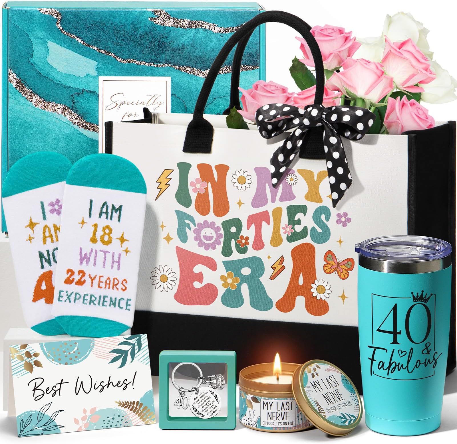 MAYICIVO Birthday Gifts for Women Friendship Unique Mothers Day Gifts for Mom w/Canvas Tote Bag