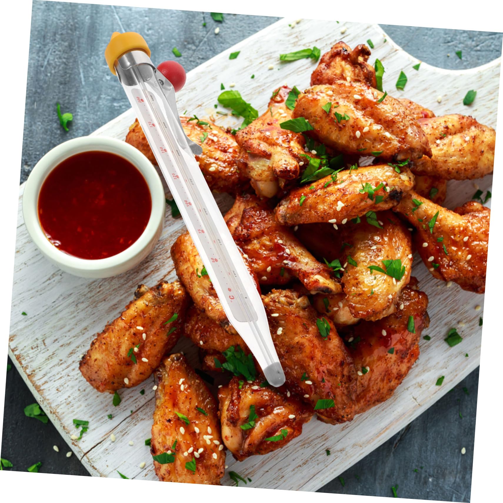 Garneck 1 Set Thermometer Kitchen Tool Baking Supplies Baking Tool Kitchen Supplies Glass