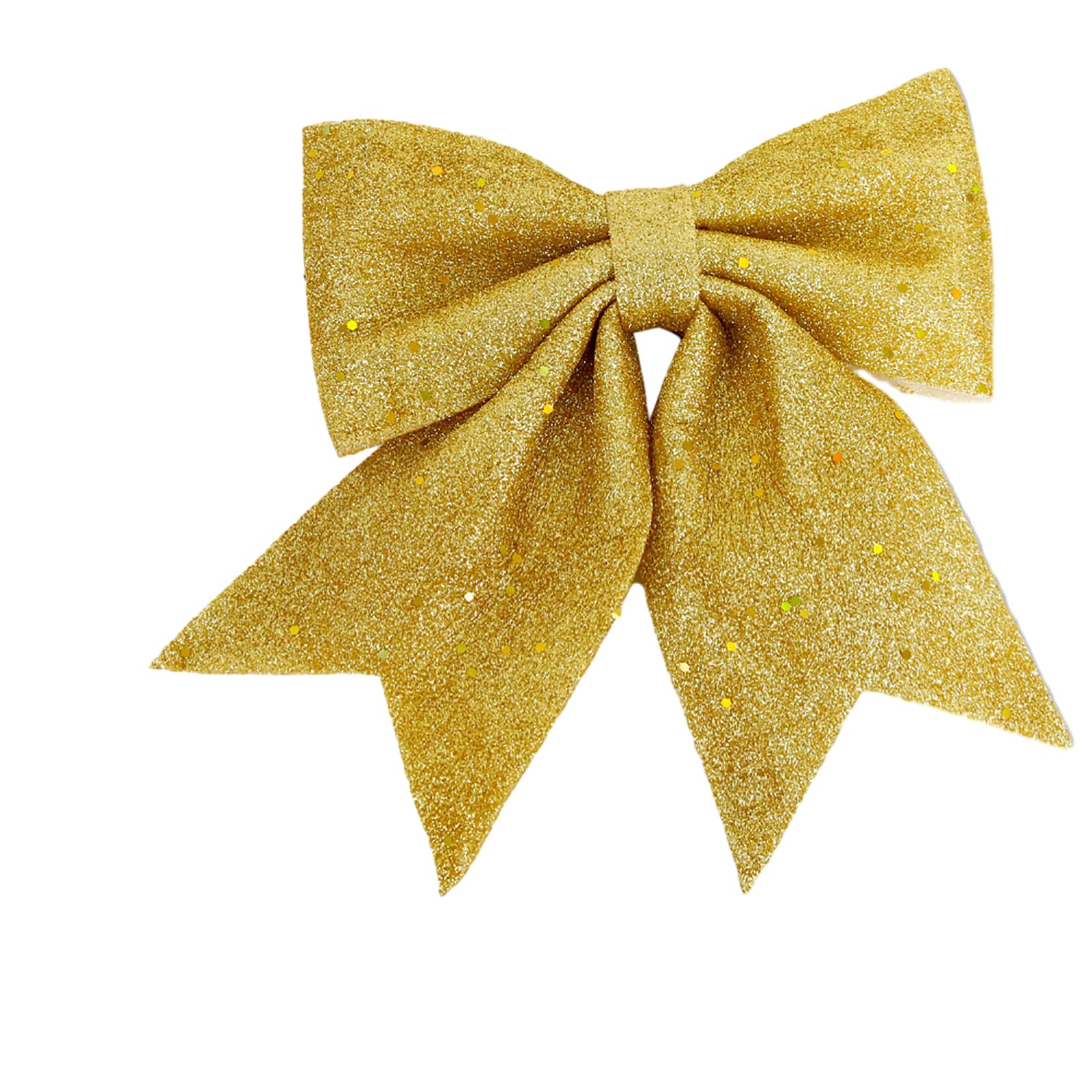 Buxuaaaa Bow Hangings for Christmas Decoration Glitter Bowknot Xmastree Ornaments Door Wreath Decor 2024 New Year Gift Glitter Bowknot