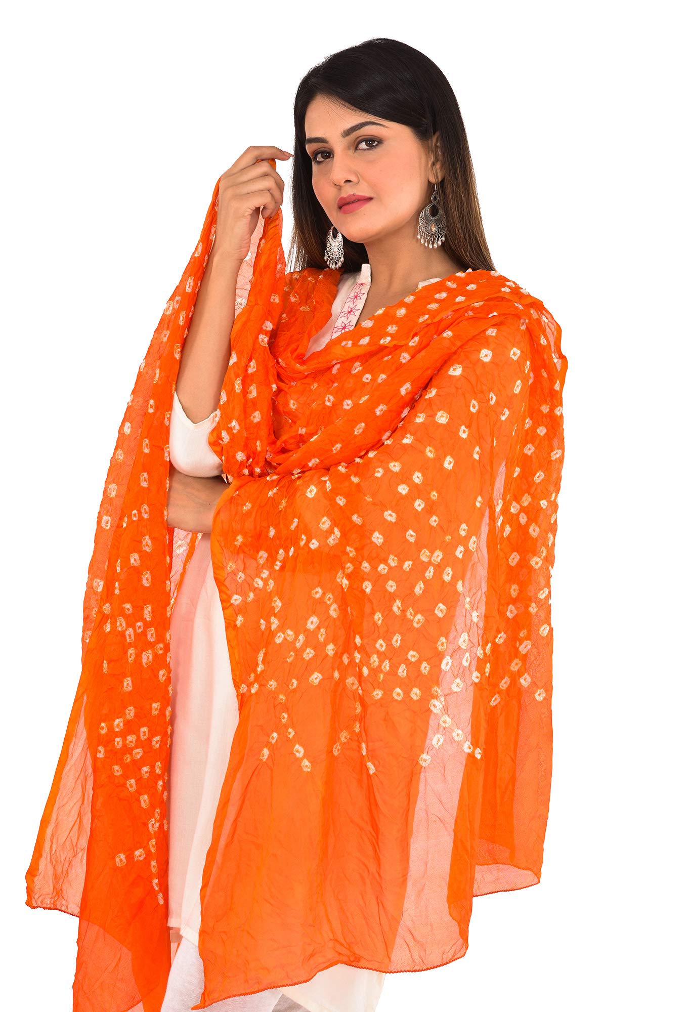youthquake Women's Cubic Block Bendej Silk Dupatta-picture-4