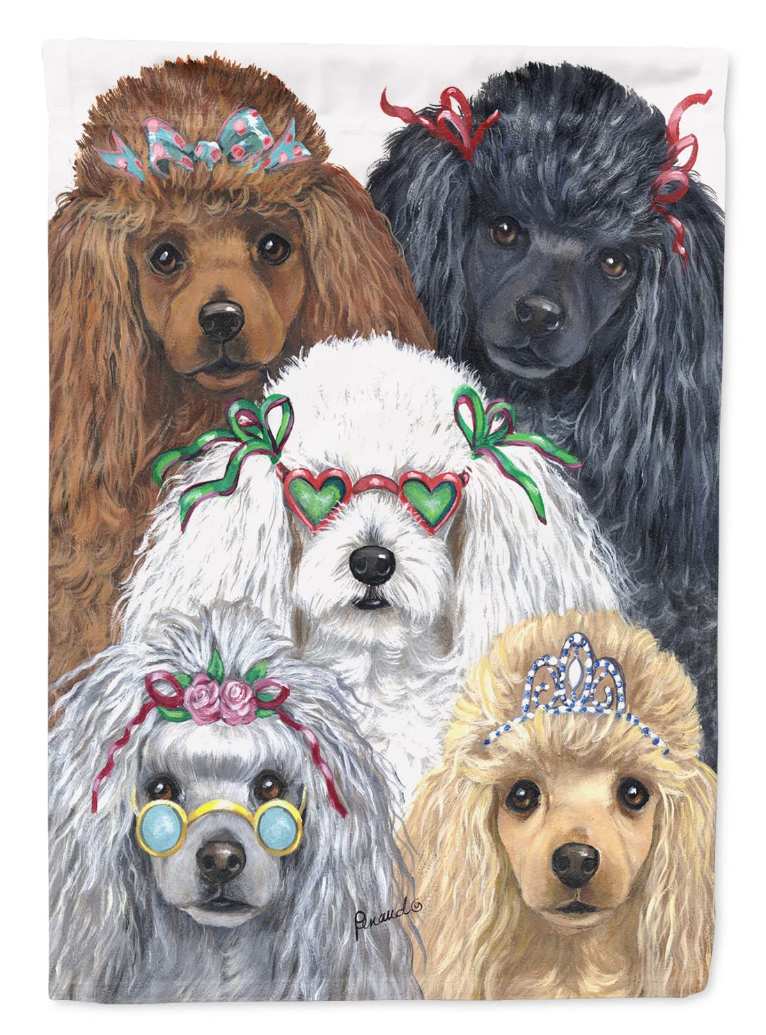 Toile en polyester caniche multicolore Caroline's Treasures 28x40