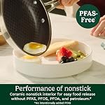 Cuisinart FusionPlus™ 6-Piece Non-Stick Stainless Steel Skillets, Includes 8", 10" and 12" Frying Pans with 3 Lids, Compatible with Induction, PFAS-Free (FPS-6SSCRC)