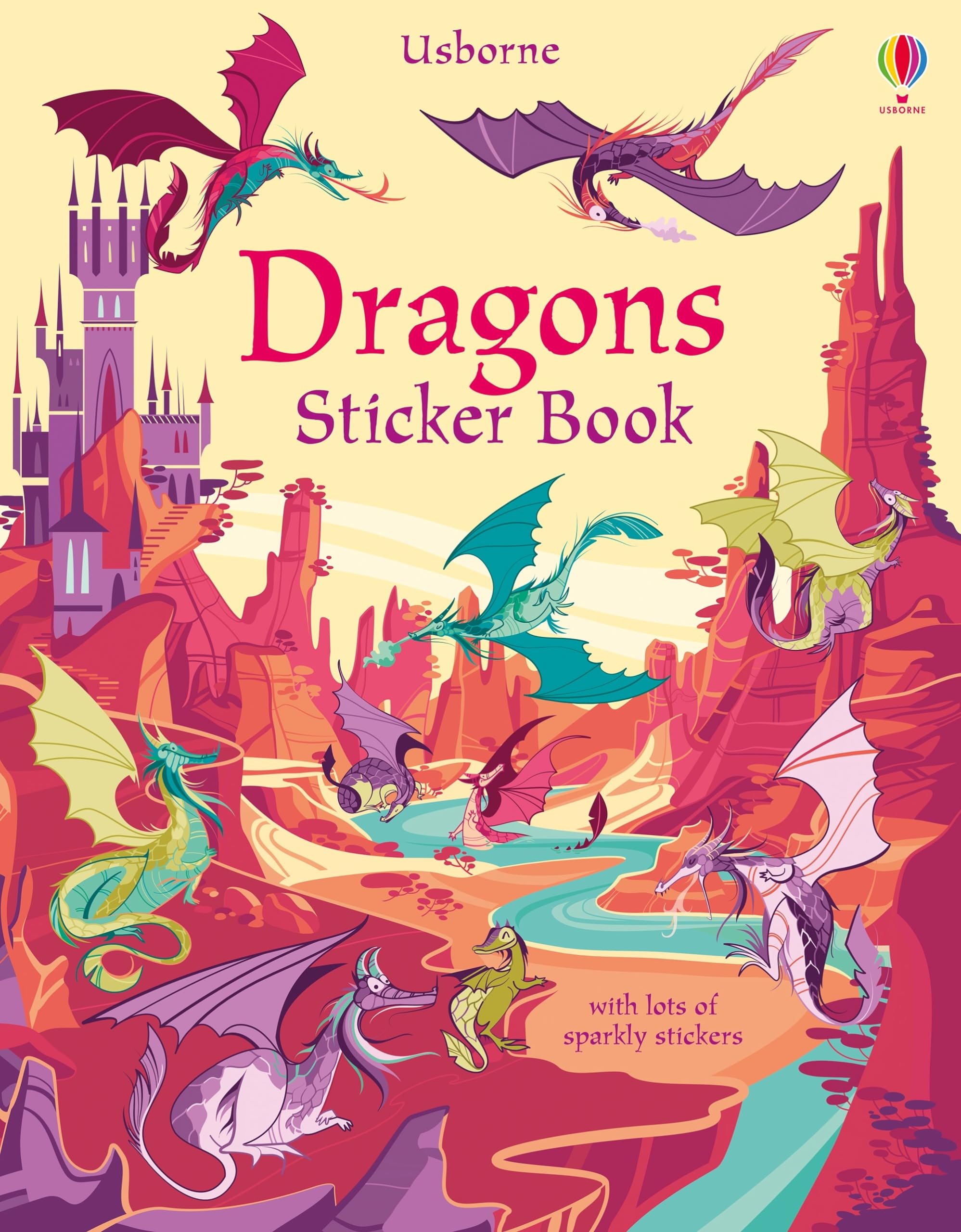 Dragons Sticker Book. Watt, Camilla-Garofano 9781474966641 Fast Free Shipping**