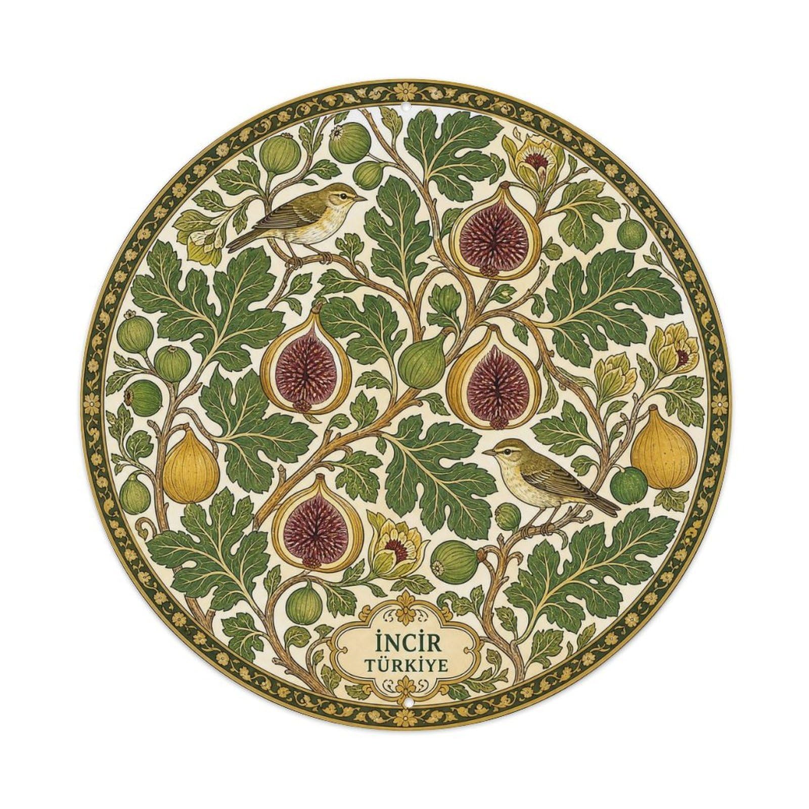 Fig Fruit Turkish Heritage Botanical Orchard Metal Tin Sign