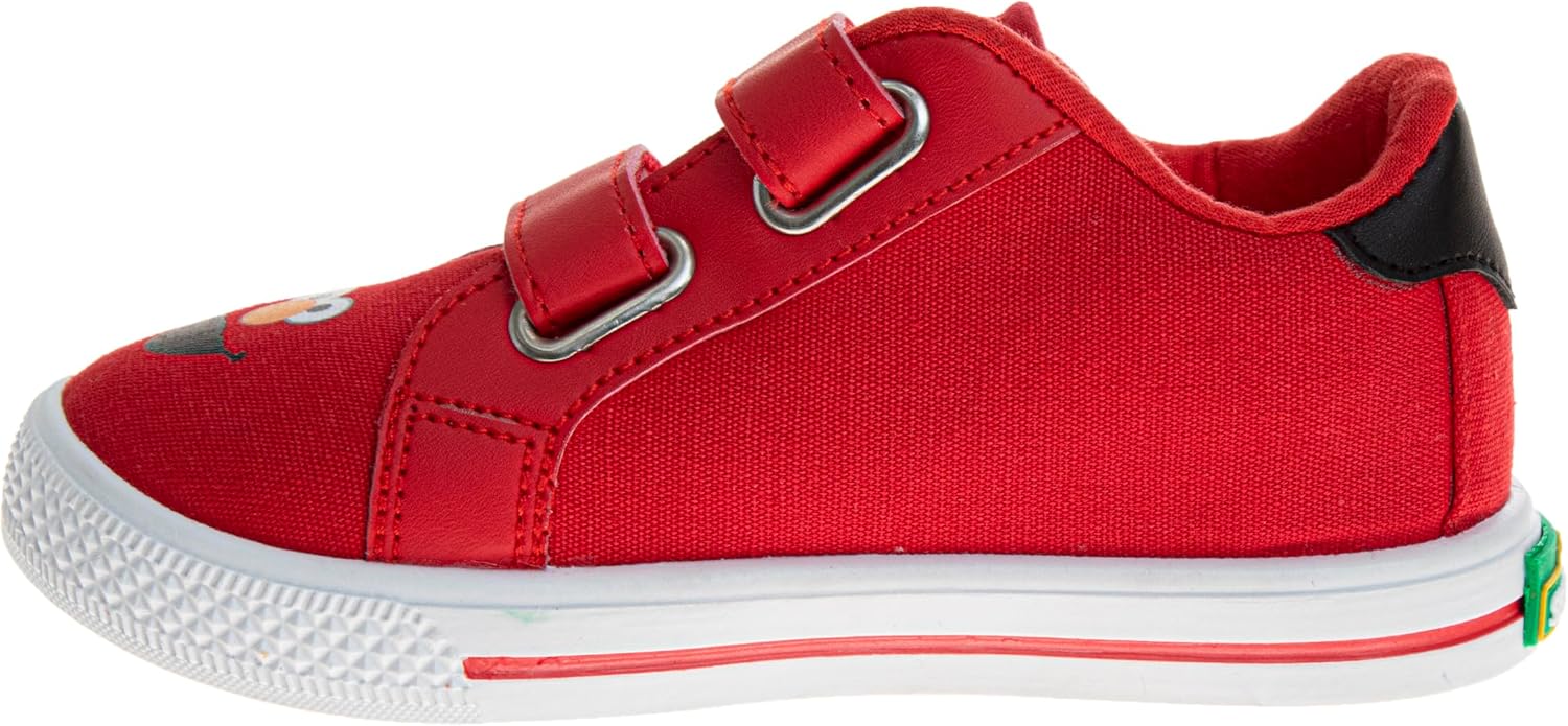 Sesame Street Elmo Strap Sneakers for Boys - Kids Lightweight Athletic Breathable Running Tennis Shoes Size 5-10 Toddler 11 Little Kid - Image 7