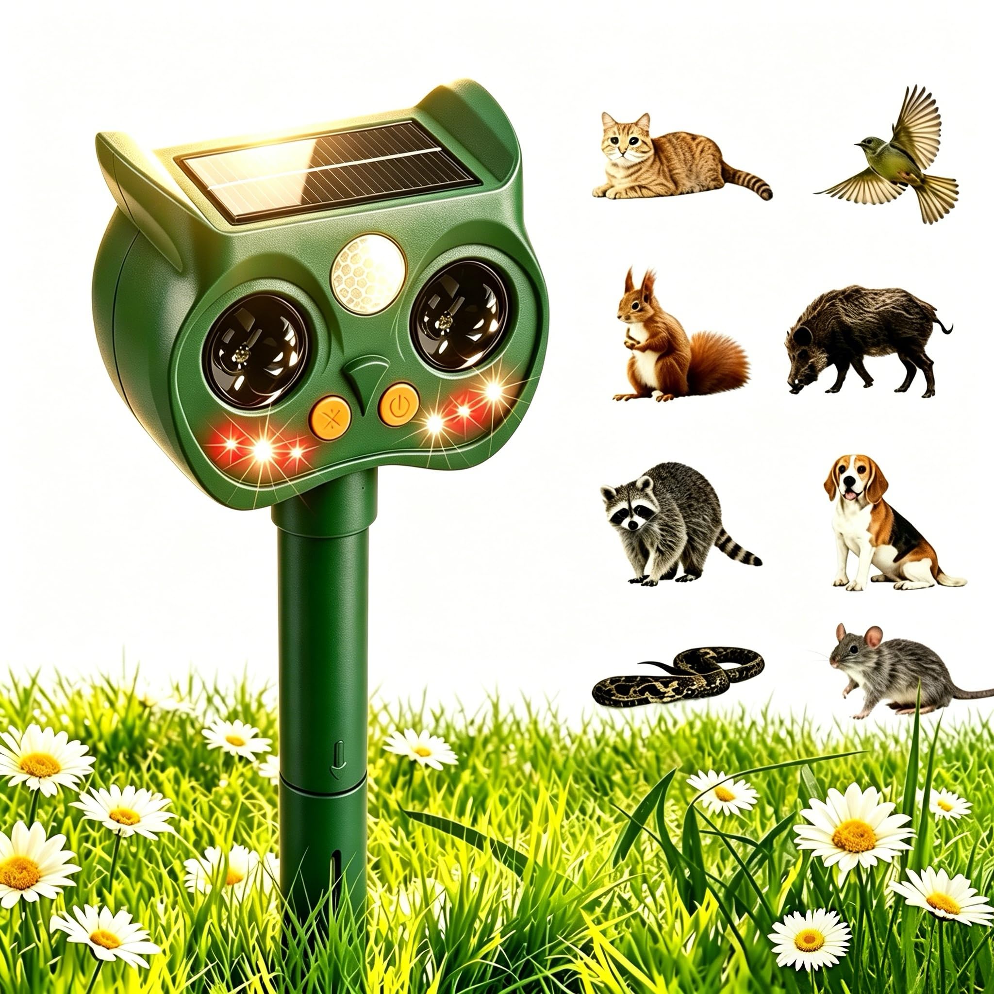 Amazon.co.jp: 動物撃退器 猫よけ 超音波【2026 新登場 超音波 警報音