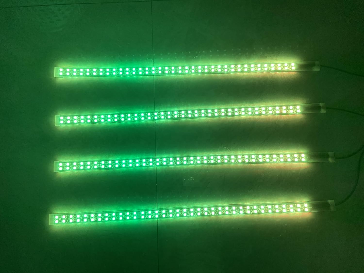 4PCS Double Row Dynamic Dual LEDs RGB Dream Color Chasing Underglow Strips Lights for Wheel Lights Slingshot Hood Car Truck Grille Bluetooth + Remote (4PCS 2FT Double Row Light Strips)