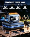 14-in-1 Car Battery Booster Jump Starter with Air Compressor, UTRAI 7000A 150PSI Car Booster Pack Jump Starter DC160W (All Gas/12L Diesel) OBD Detection, Battery Power Pack with Jumper Cables, LED
