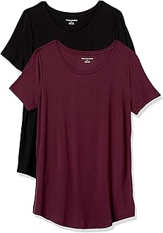 Women's Short-Sleeve Scoopneck Tunic, Pack of 2