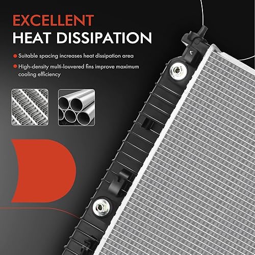 Miniatura 5 de A-Premium Conjunto de radiador de refrigerante del motor con enfriador de aceite de transmisión compatible con Saturn Vue 2008-2010 y Chevrolet