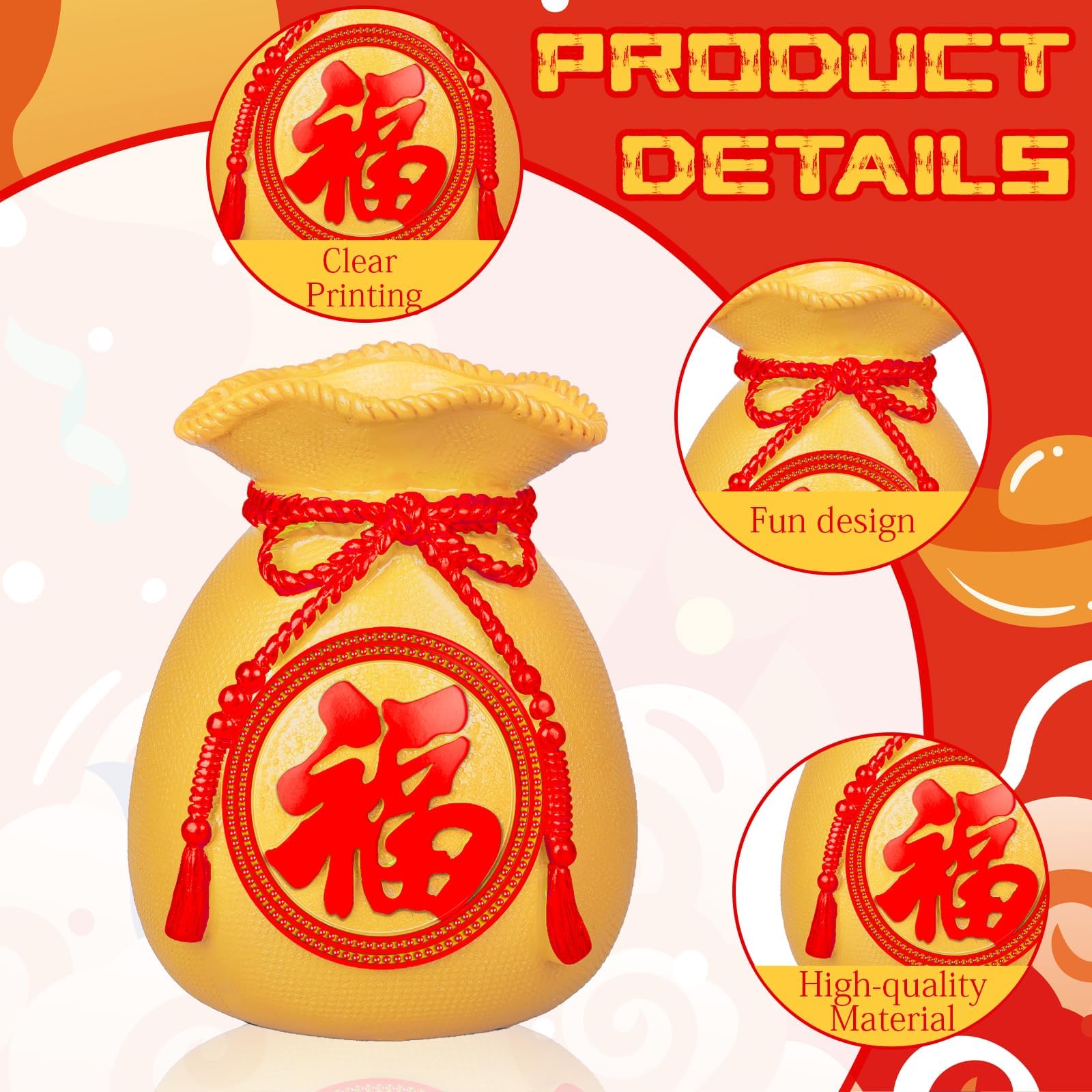Amazon.com: Chinese New Year Lucky Bag Vase Spring Festival Feng