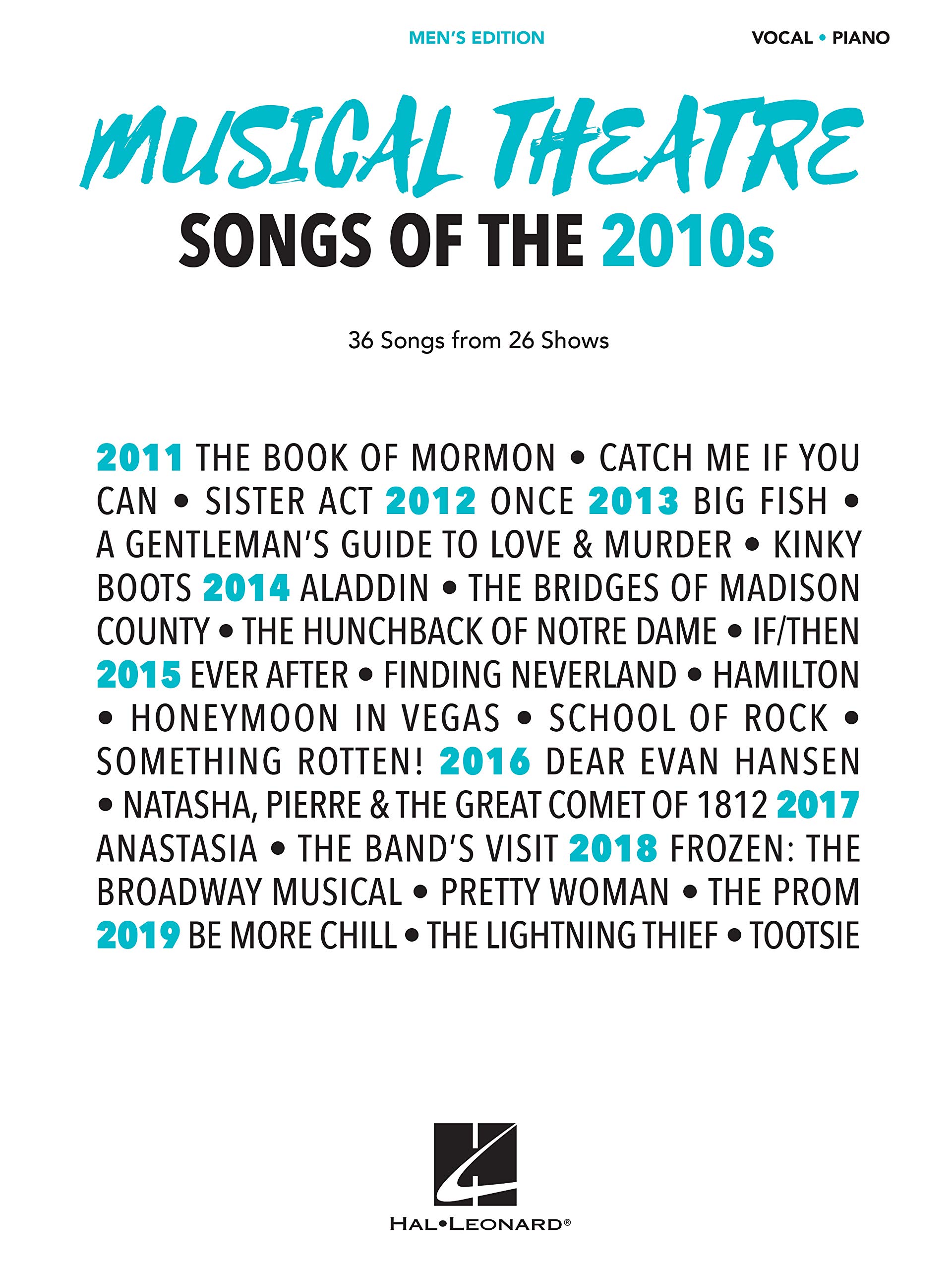Musical Theatre Songs of the 2010s recueil pour chanter chez soi