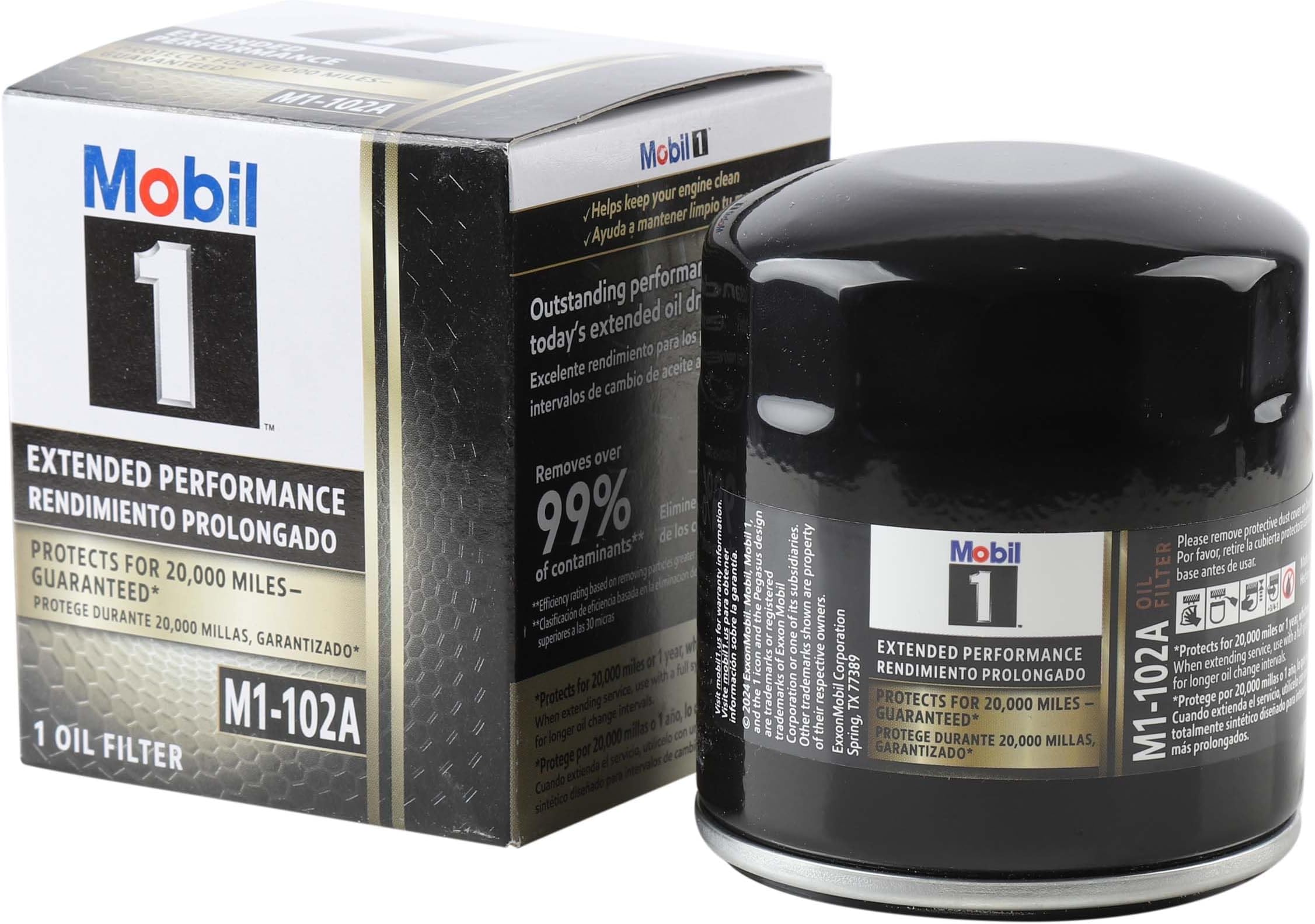 1 M1-102A Extended Performance Oil Filter, Pack of 6