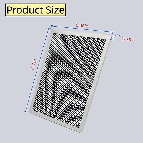 Miniatura 6 de Filtro de carbón para campana extractora, 2 unidades, reemplazo universal para filtros tipo RLX6100RL6200, filtro de grasa y olor lavable