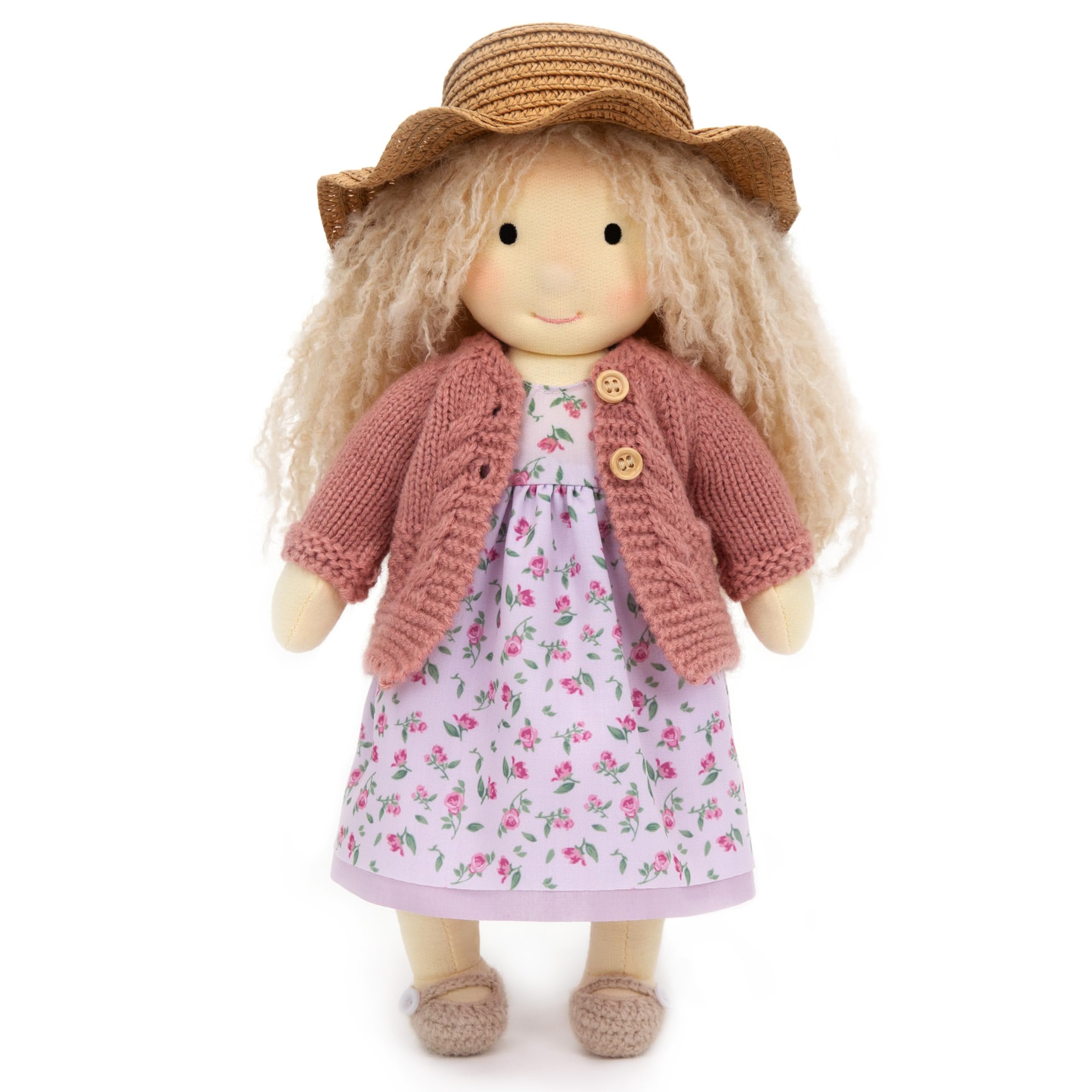 あい　ウォルドルフ人形　ピンクのショールの女の子 Amazon | BlissfulPixie 手作り ウォルドルフ 人形の服 30cm 服