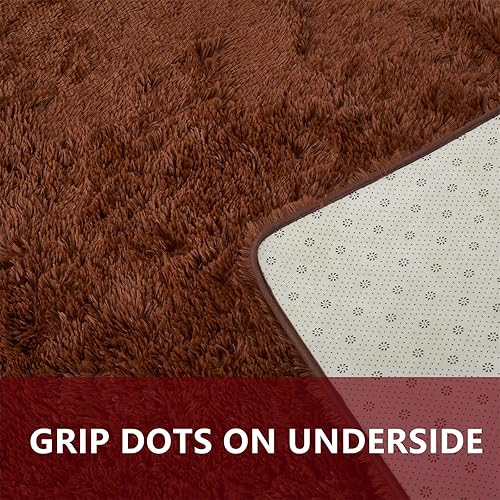 Miniatura 54 de AMTOVO Alfombras de área para sala de estar, 6 x 9 pies, color negro y gris, alfombra grande y esponjosa, alfombra para dormitorio, alfombra