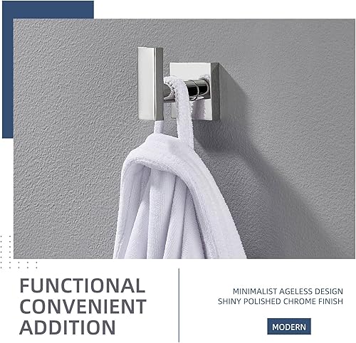 Miniatura 8 de Angle Simple Gancho para toallas de baño, gancho para bata de baño SUS 304, de acero inoxidable, soporte para toallas de mano, montado en la pared,