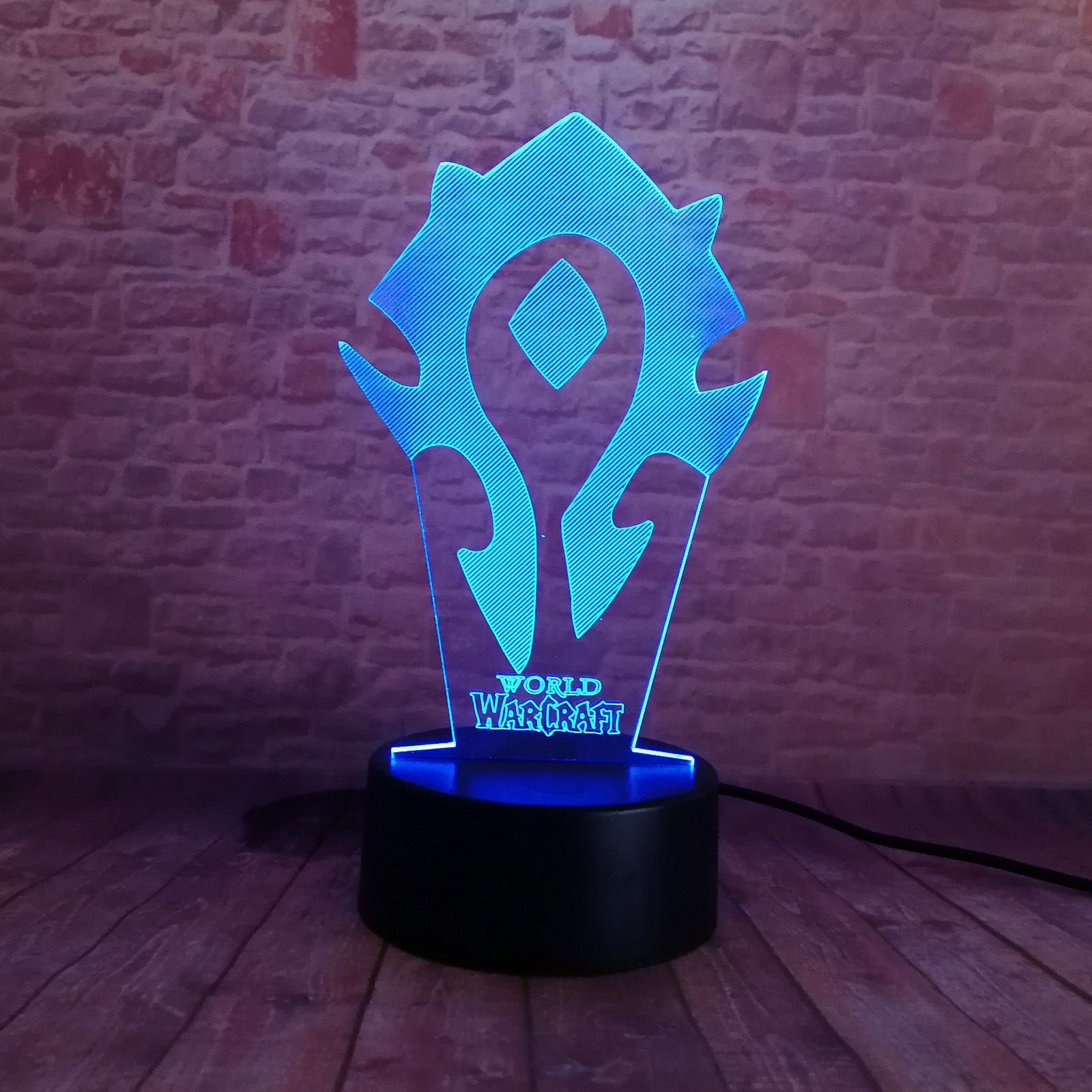 Lampa LED - World of Warcraft Horde Zmieniająca kolor USB Lampka nocna